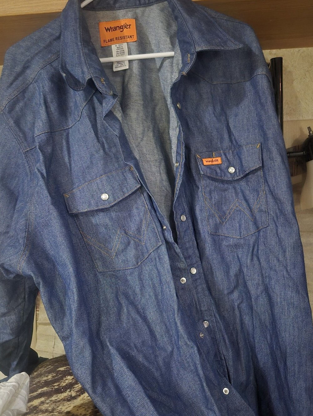 Wrangler Blue Denim Shirt Jacket